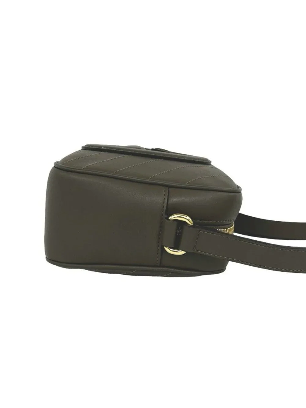Gucci Blondie Interlocking G Tassel Leather Shoulder Bag Pochette Brown